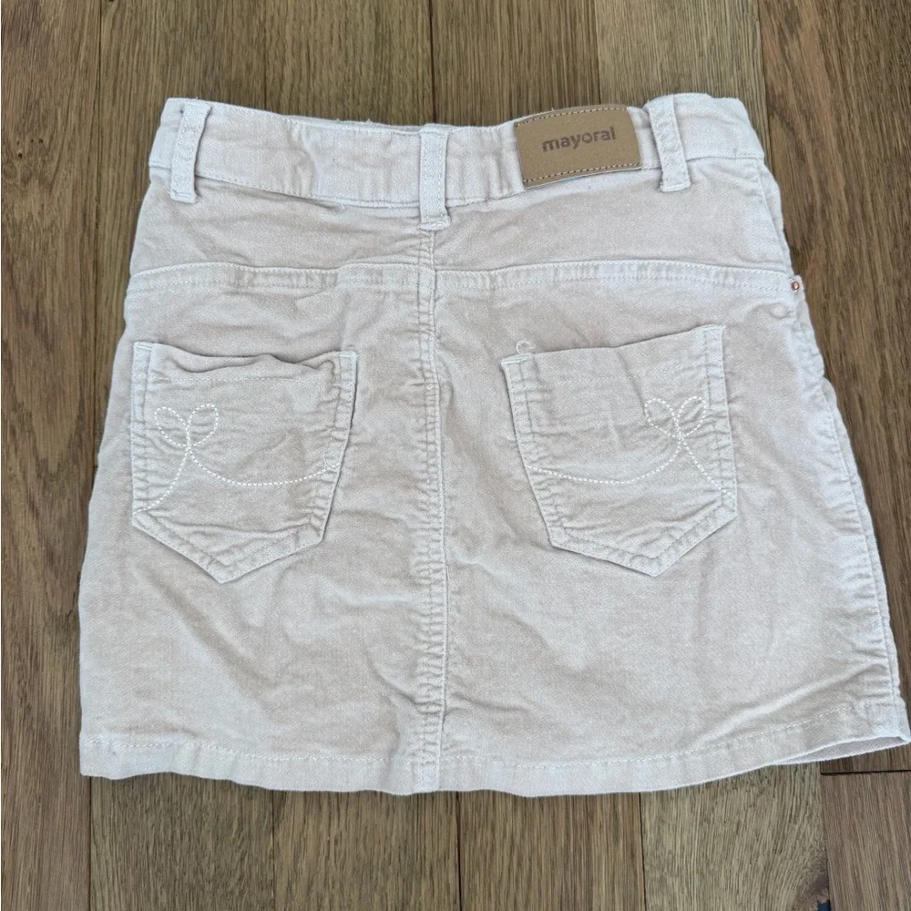 🤍Mayoral Corduroy Mini Skirt✨ Girls Size 7